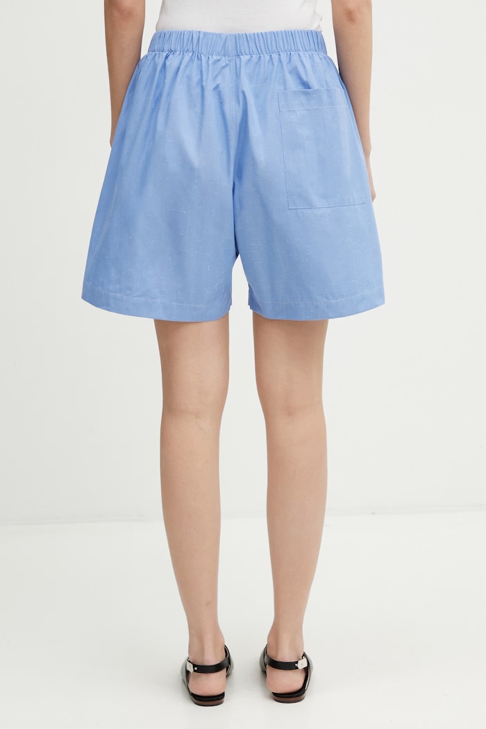 Clothing Wales Bonner Sunday Women's cotton shorts US26TR10.CO02.400 blue