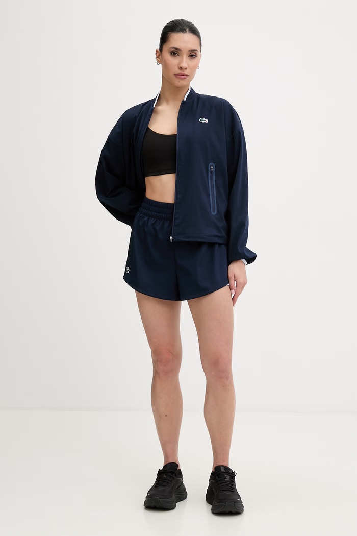 Lacoste pantaloni scurți pentru femei GF9972 bleumarin SS26