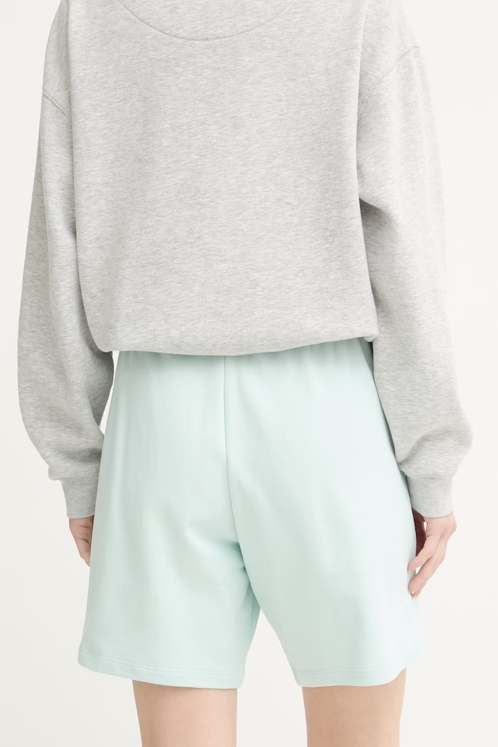 Îmbrăcăminte The North Face pantaloni scurți pentru femei din bumbac Essential Light NF0A8GQYG701 turcoaz