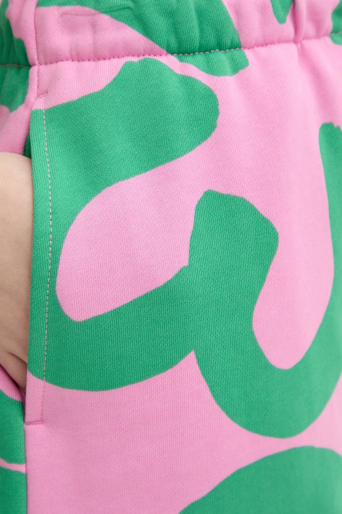 Marimekko teplákové šortky dámské bavlněné růžová 095487