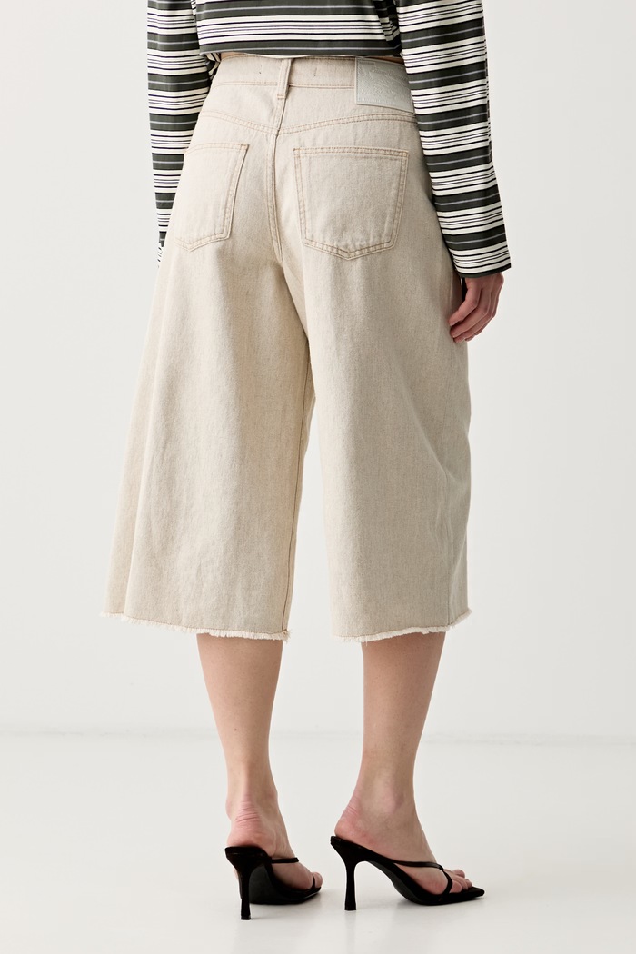 Odzież Sisley jeansy damskie 40HCLF08U beżowy