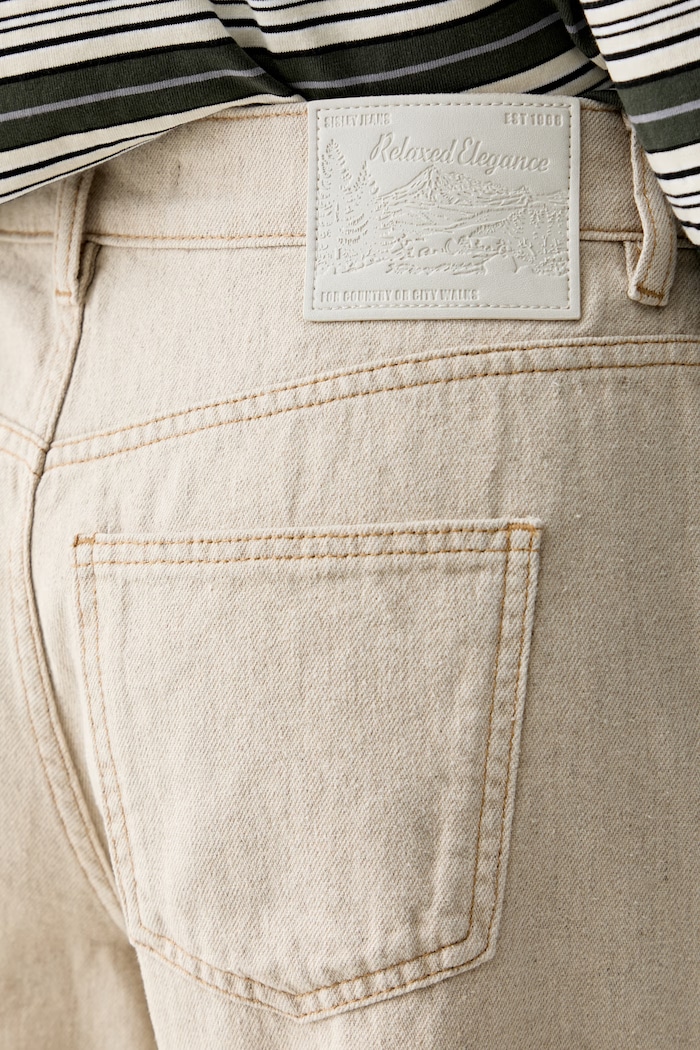Sisley jeansy damskie beżowy 40HCLF08U