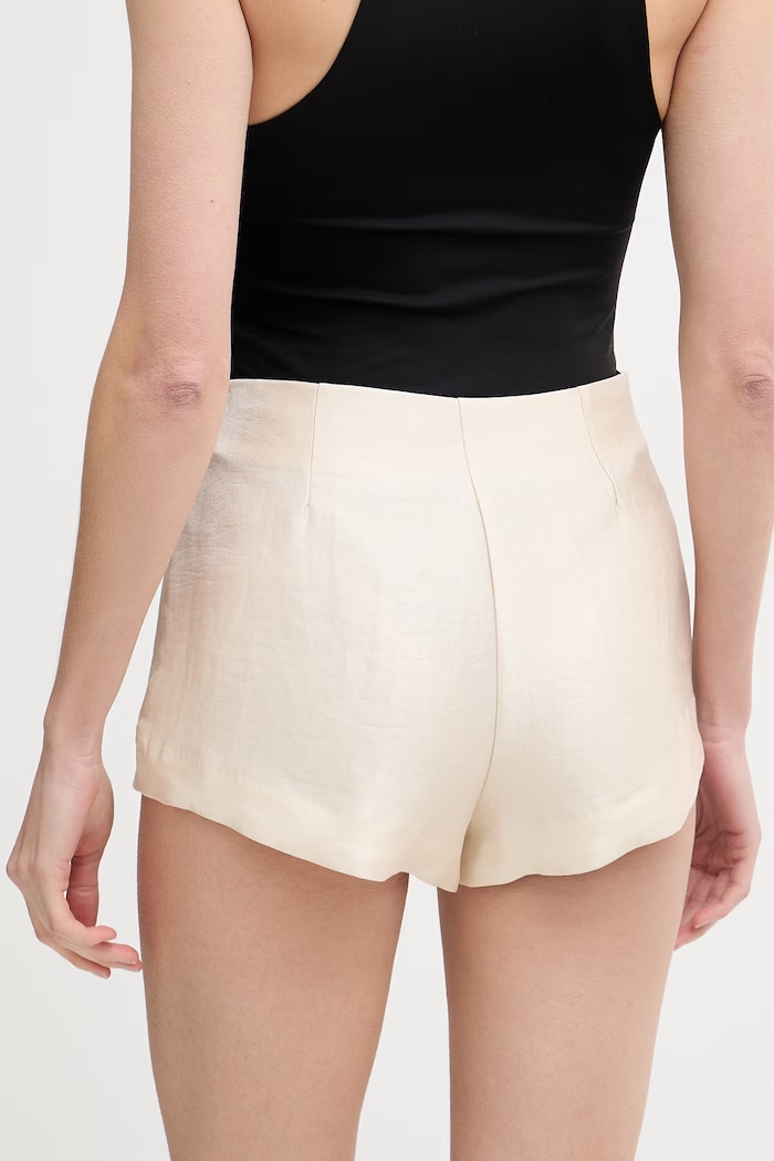 Îmbrăcăminte Haveone pantaloni scurți pentru femei, cu vâscoză PGE.Q101 bej