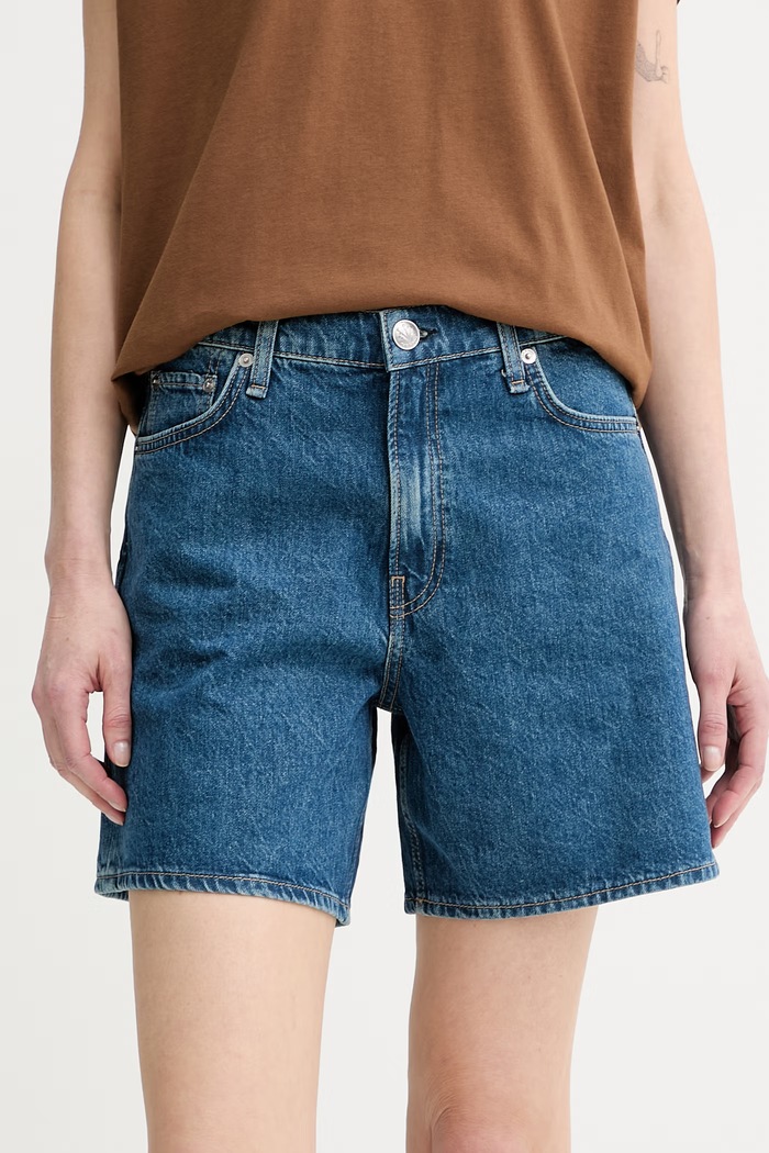 rag & bone pantaloni scurți pentru femei, din bumbac Kaia albastru RJ4426S9RCO