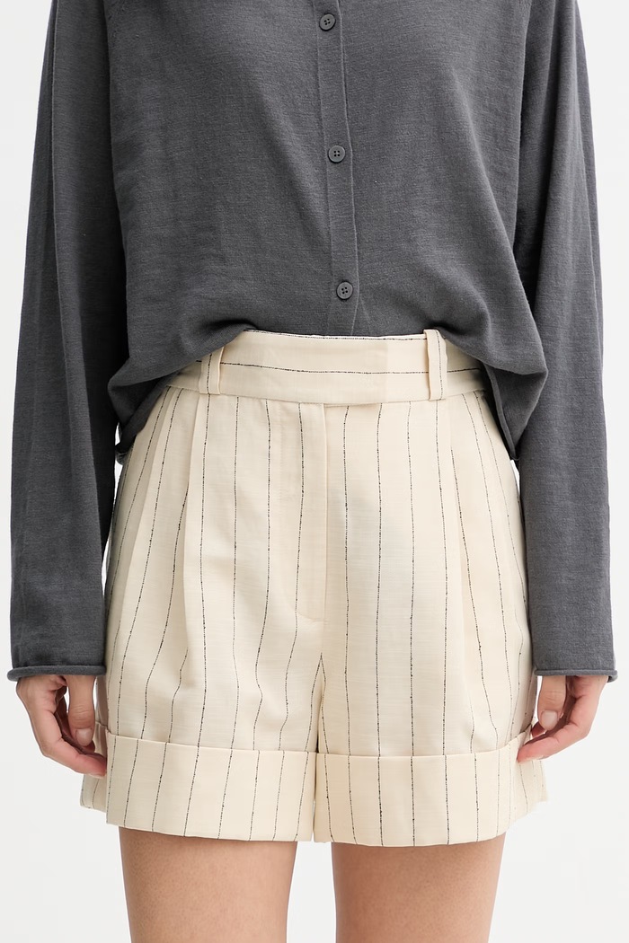 Rag & Bone pantaloni scurți pentru femei, din in Neila bej RA0U26S9MSW