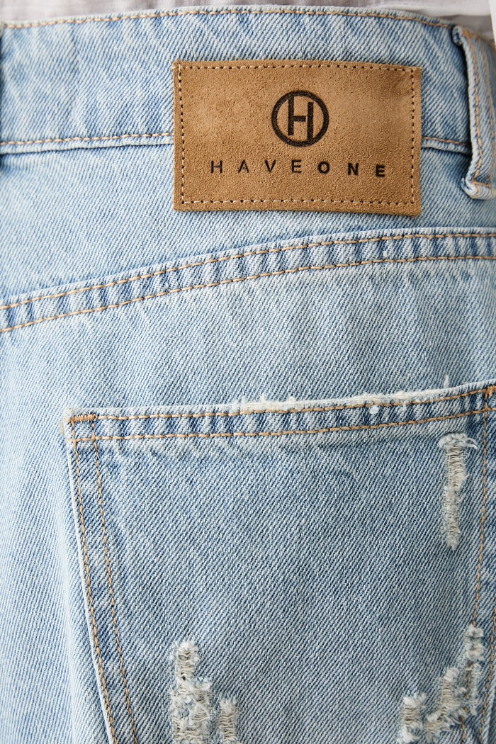 Haveone szorty damskie jeansowe niebieski PGZ.Q404