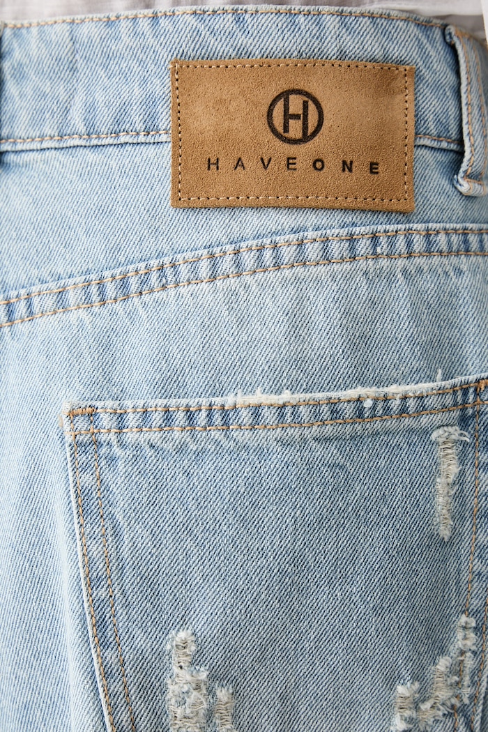 Haveone szorty damskie jeansowe niebieski PGZ.Q404