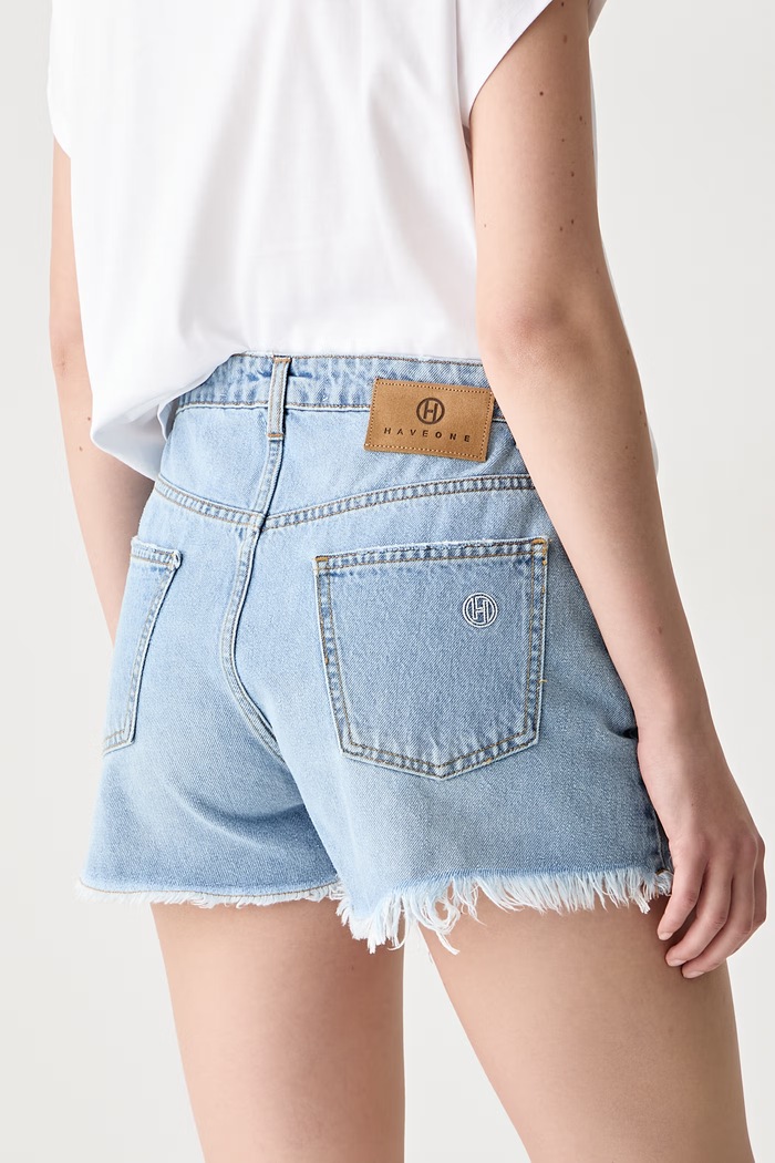 Odzież Haveone szorty damskie jeansowe PGZ.Q240 niebieski