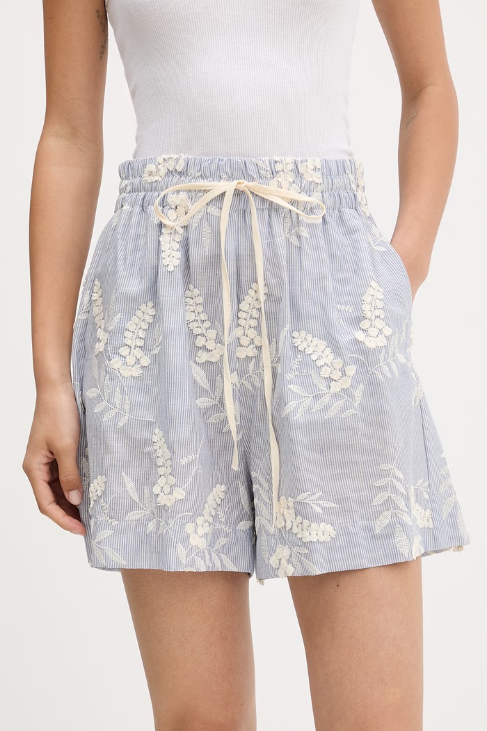 ViCOLO pantaloni scurți pentru femei din bumbac albastru TAB0524