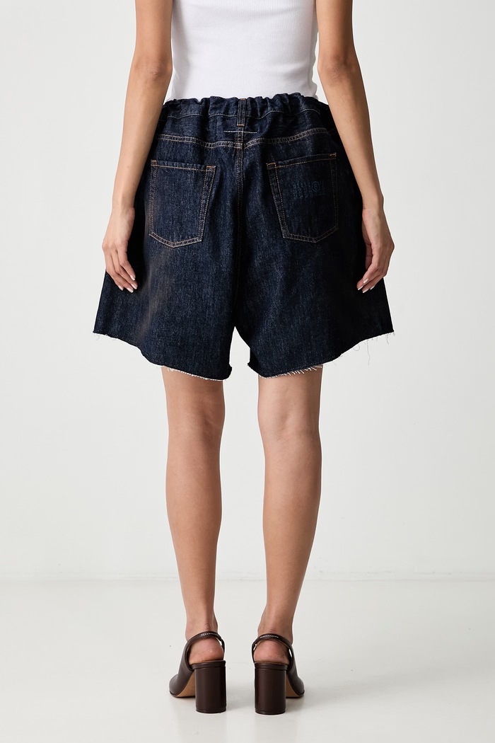 Oblečení MM6 Maison Margiela šortky dámské džínové S62MU0072.M30055 modrá