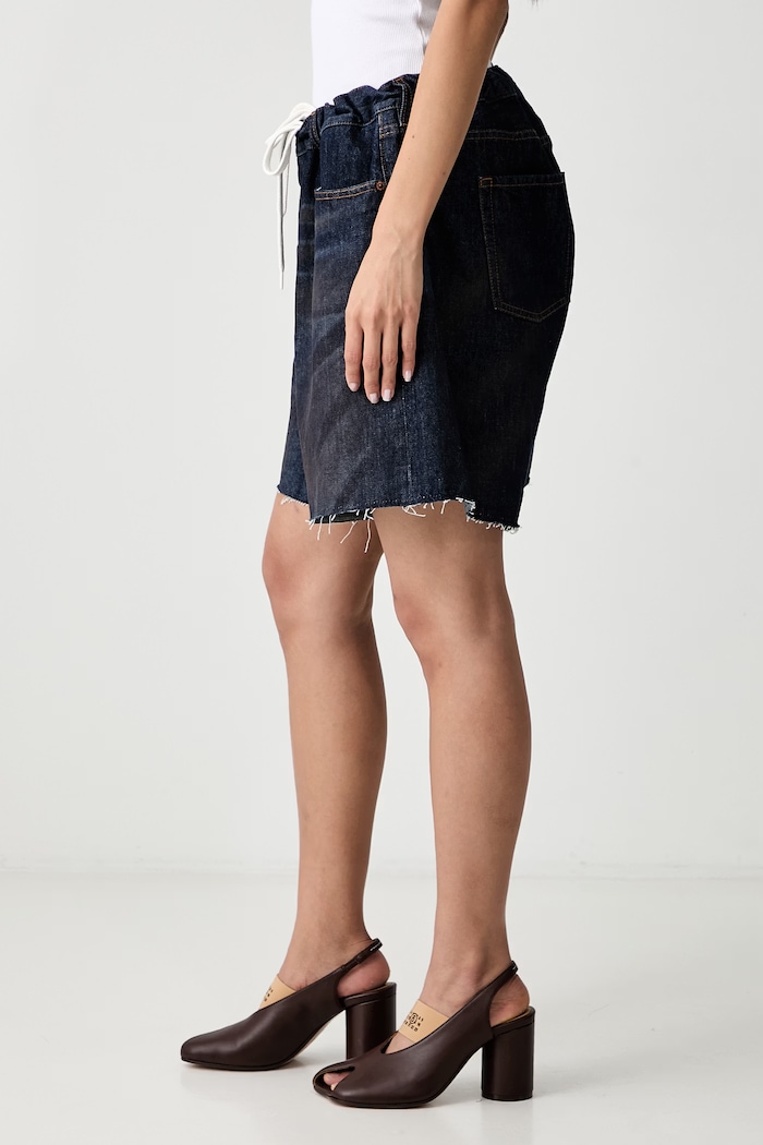 MM6 Maison Margiela šortky dámské džínové modrá S62MU0072.M30055