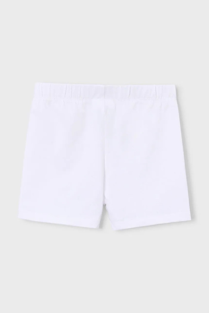 Mayoral pantaloni scurți copii 212.6L.Mini.PPY2 alb SS26