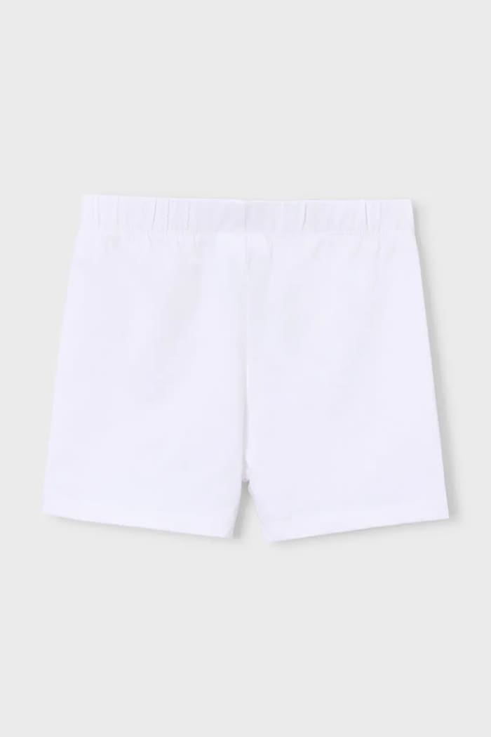Mayoral pantaloni scurți copii 212.6L.Mini.PPY2 alb SS26