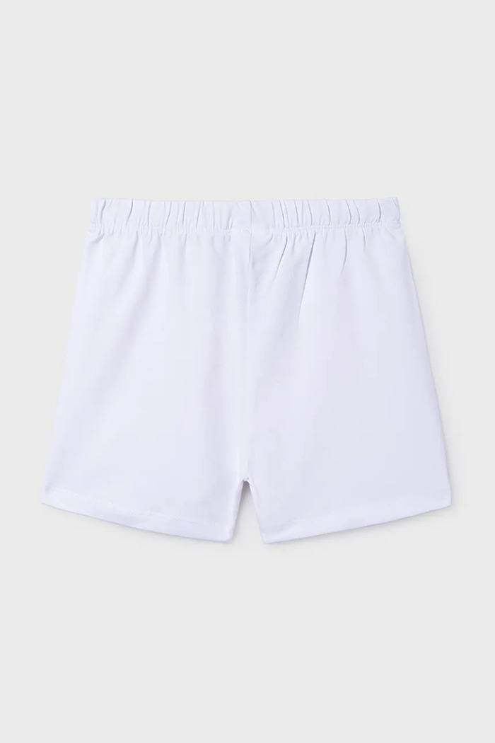 Mayoral pantaloni scurți copii 214.8E.Junior.PPY2 alb SS26