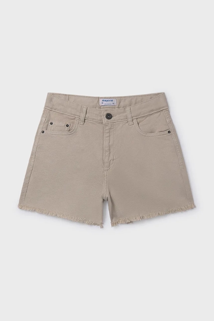 Detské rifľové krátke nohavice Mayoral 275.8G.Junior.PPY2 béžová SS26
