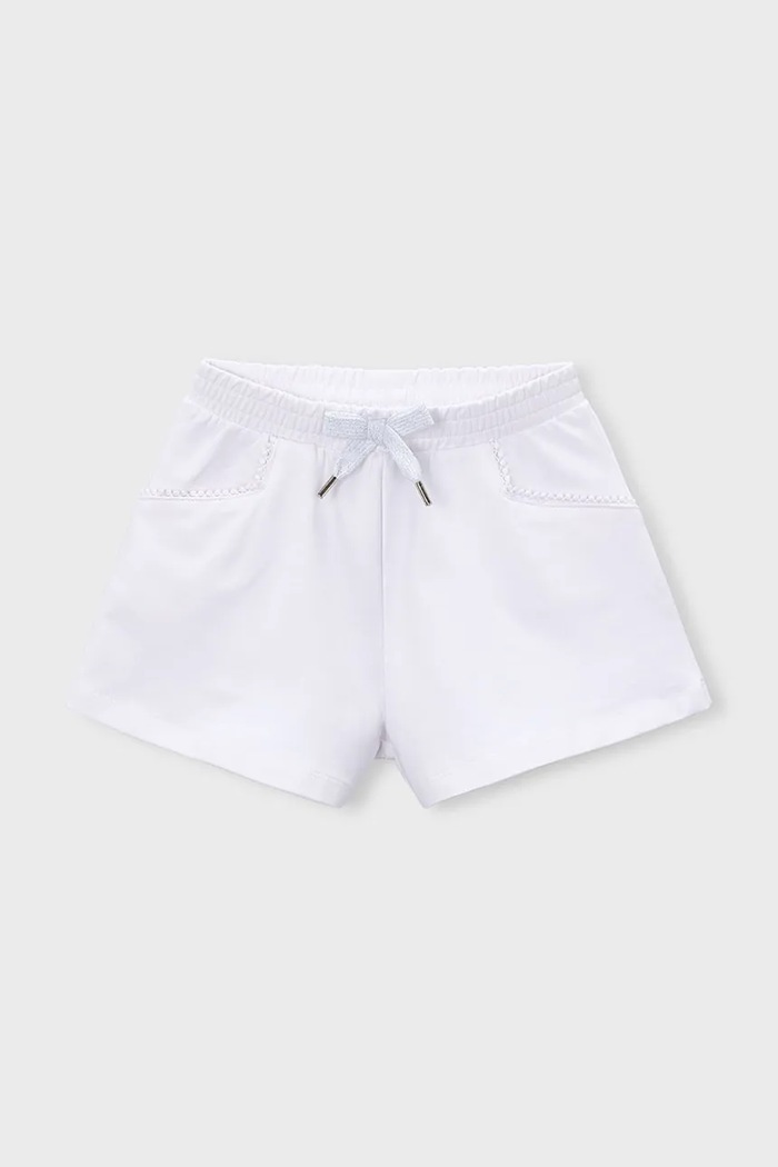 Mayoral pantaloni scurți copii sport alb 607.6P.Mini.PPY2