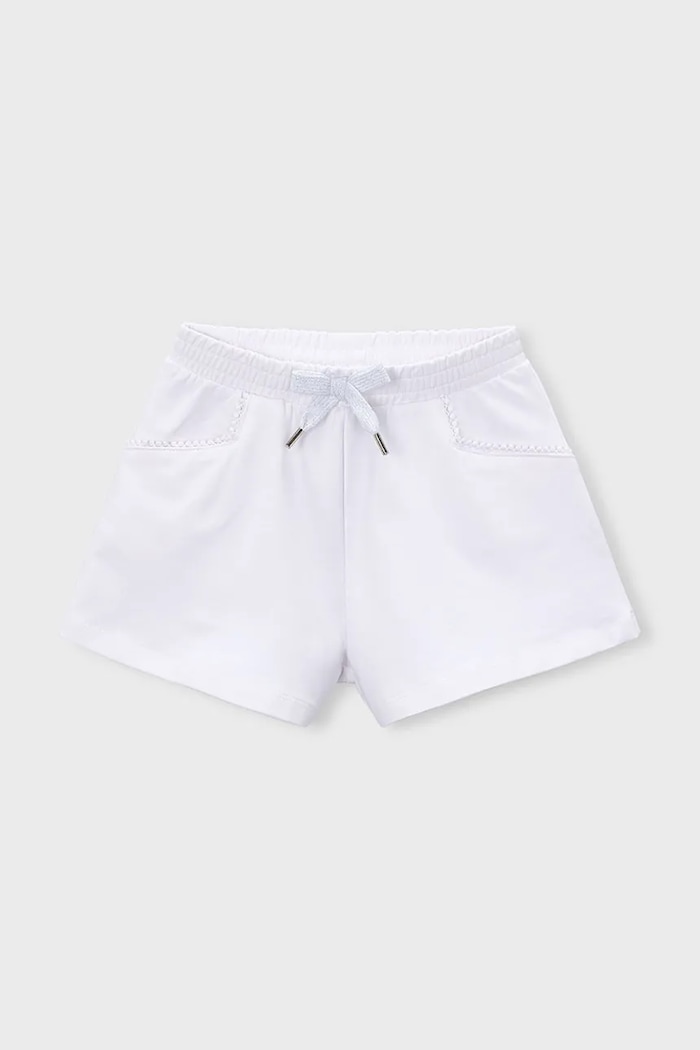 Mayoral pantaloni scurți copii sport alb 607.6P.Mini.PPY2