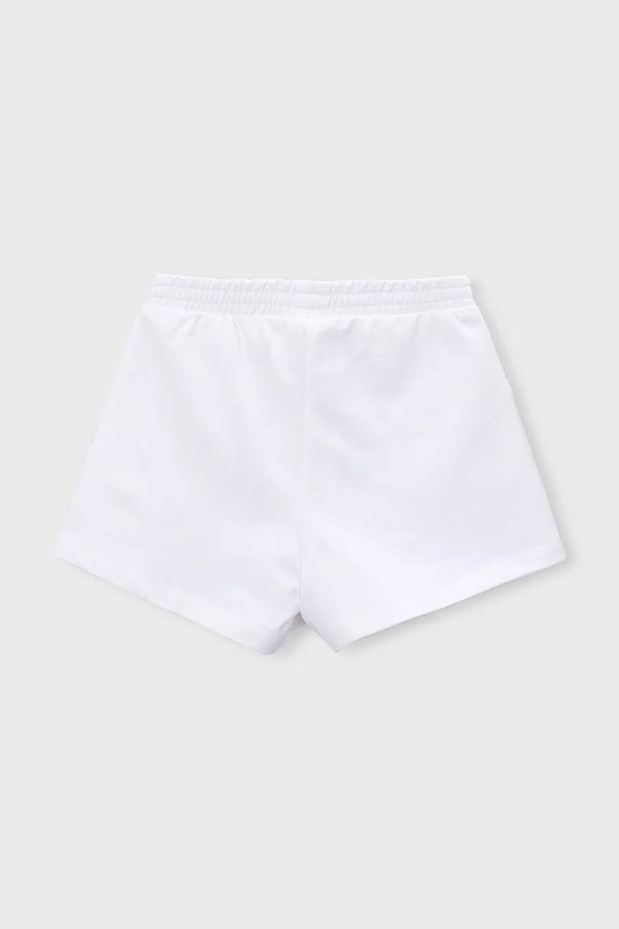 Mayoral pantaloni scurți copii 607.6P.Mini.PPY2 alb SS26