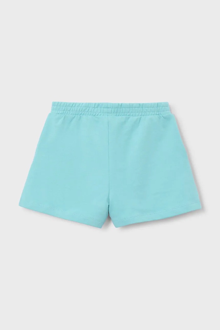 Mayoral pantaloni scurți copii 607.6P.Mini.PPY2 turcoaz SS26