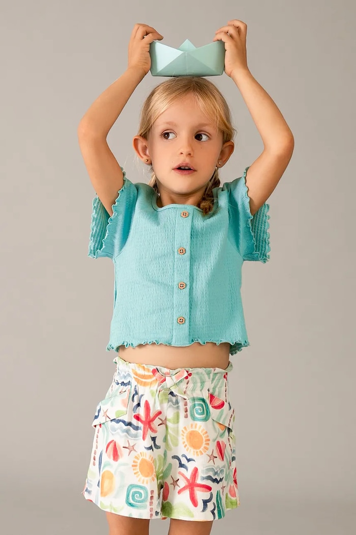 Mayoral pantaloni scurți copii casual multicolor 3221.6G.Mini.PPY2