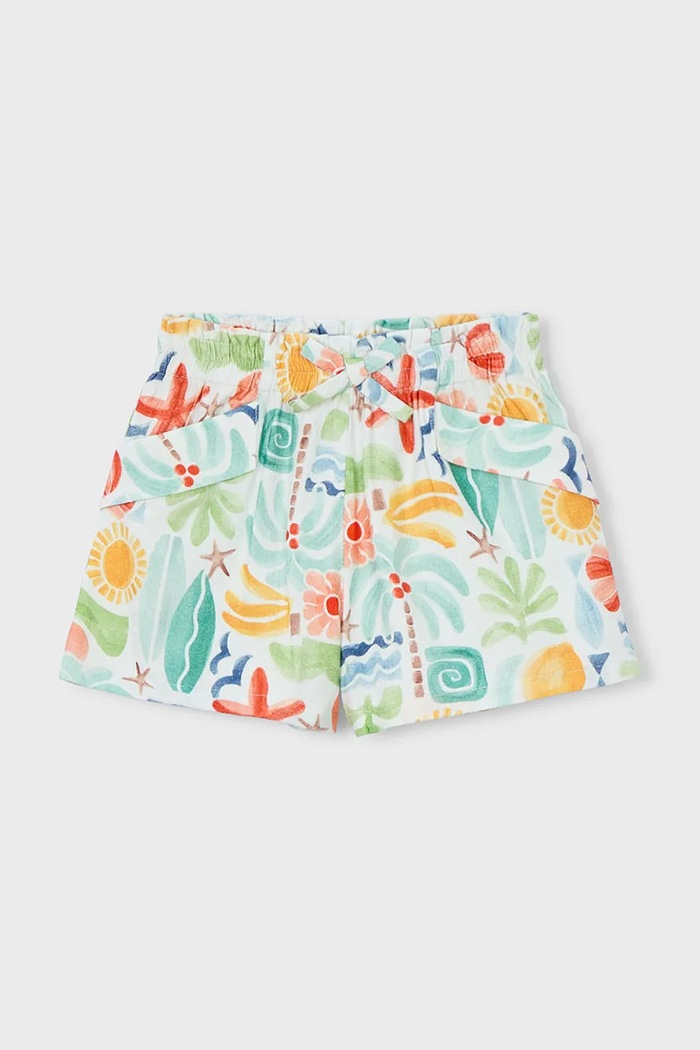 Mayoral pantaloni scurți copii 3221.6G.Mini.PPY2 multicolor SS26