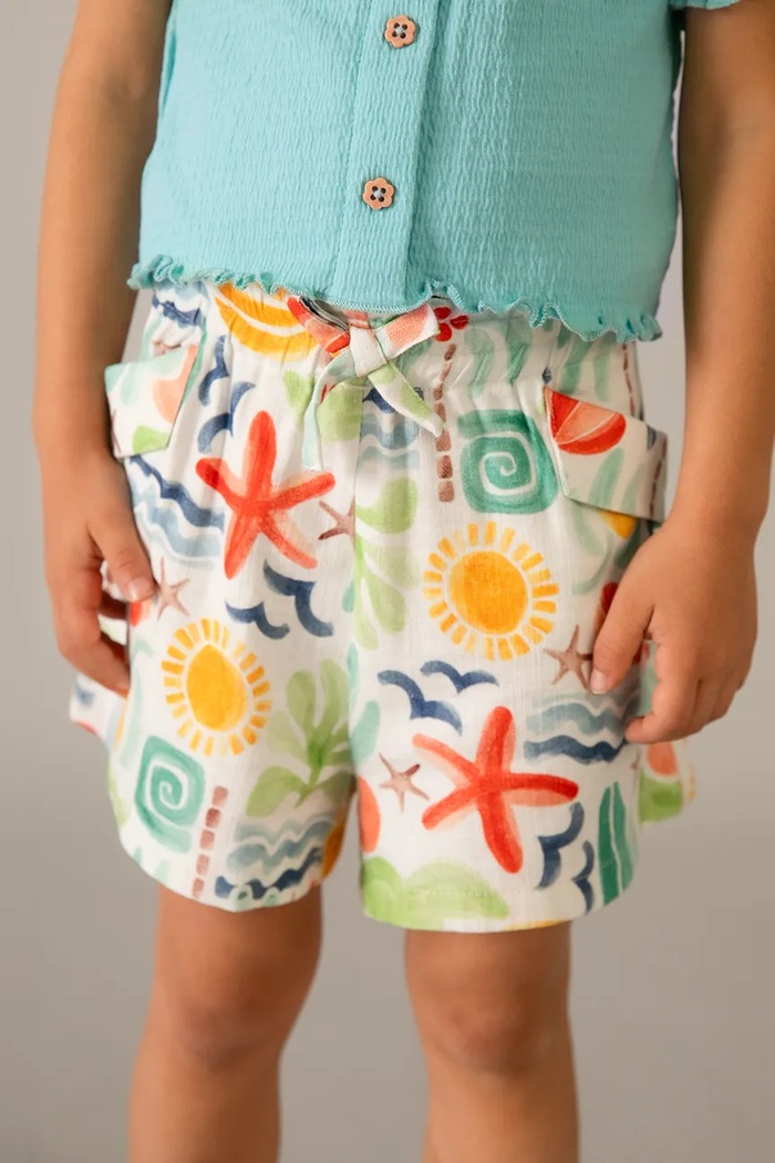 Mayoral pantaloni scurți copii 3221.6G.Mini.PPY2 multicolor