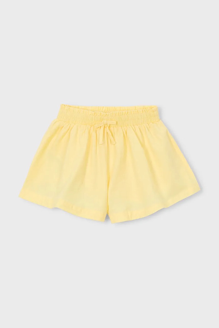 Παιδικό βαμβακερό σορτς Mayoral casual κίτρινο 3907.6E.Mini.PPY2
