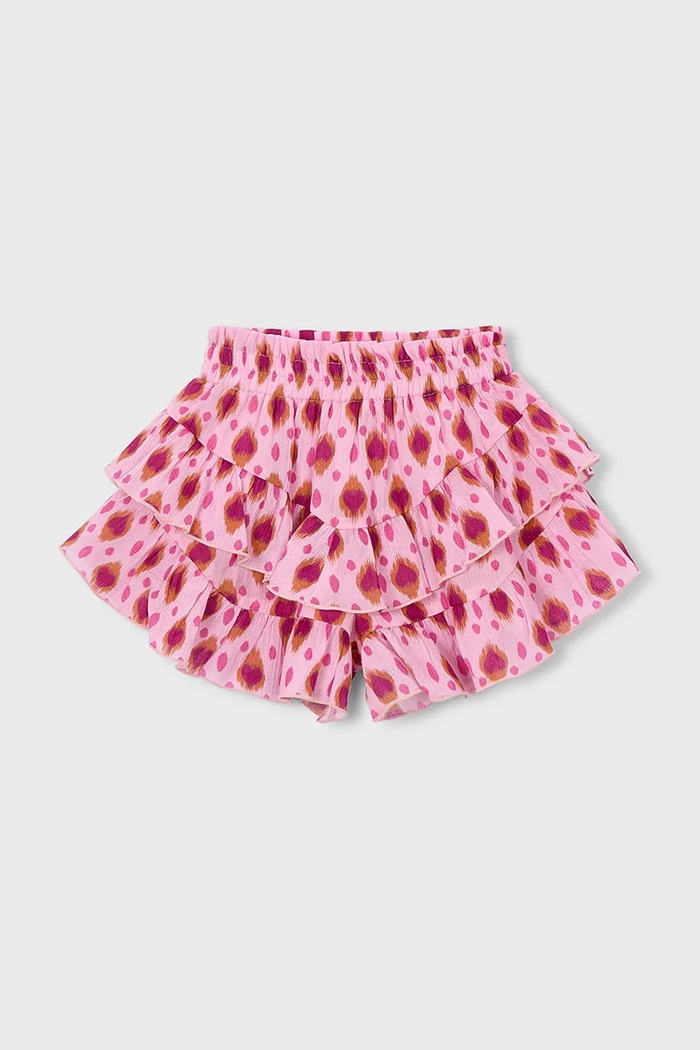 Mayoral fustă-pantalon din bumbac pentru copii casual roz 3909.6H.Mini.PPY2