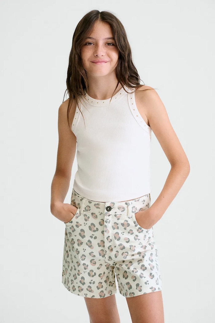 Дитячі шорти Mayoral casual бежевий 6204.8F.Junior.PPY2
