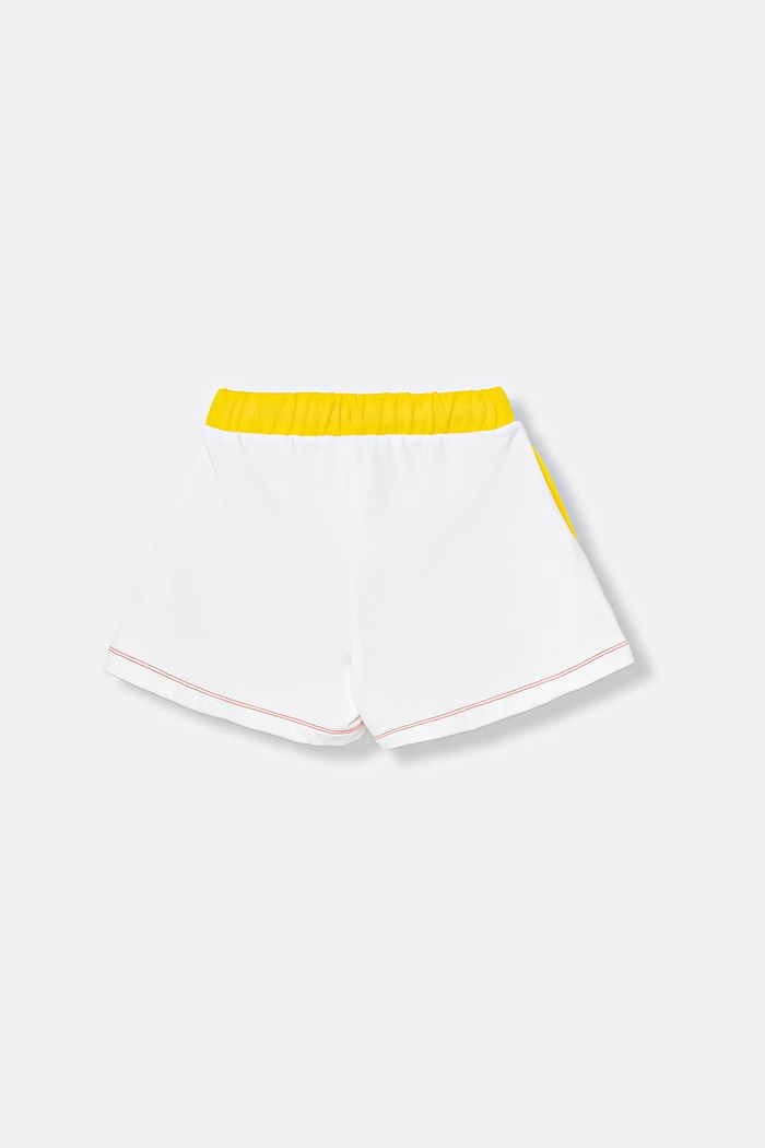 United Colors of Benetton szorty dresowe dziecięce bawełniane 3YZBC903M.G.Seasonal żółty SS26