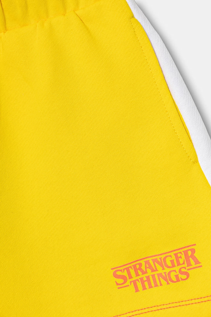 Dziewczynka United Colors of Benetton szorty dresowe dziecięce bawełniane 3YZBC903M.G.Seasonal żółty