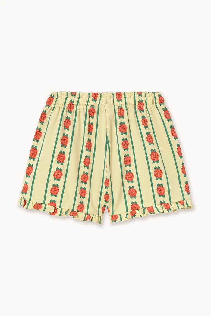 Dievča Detské bavlnené šortky Tinycottons ROSE PATTERN SHORTS SS26.032 žltá
