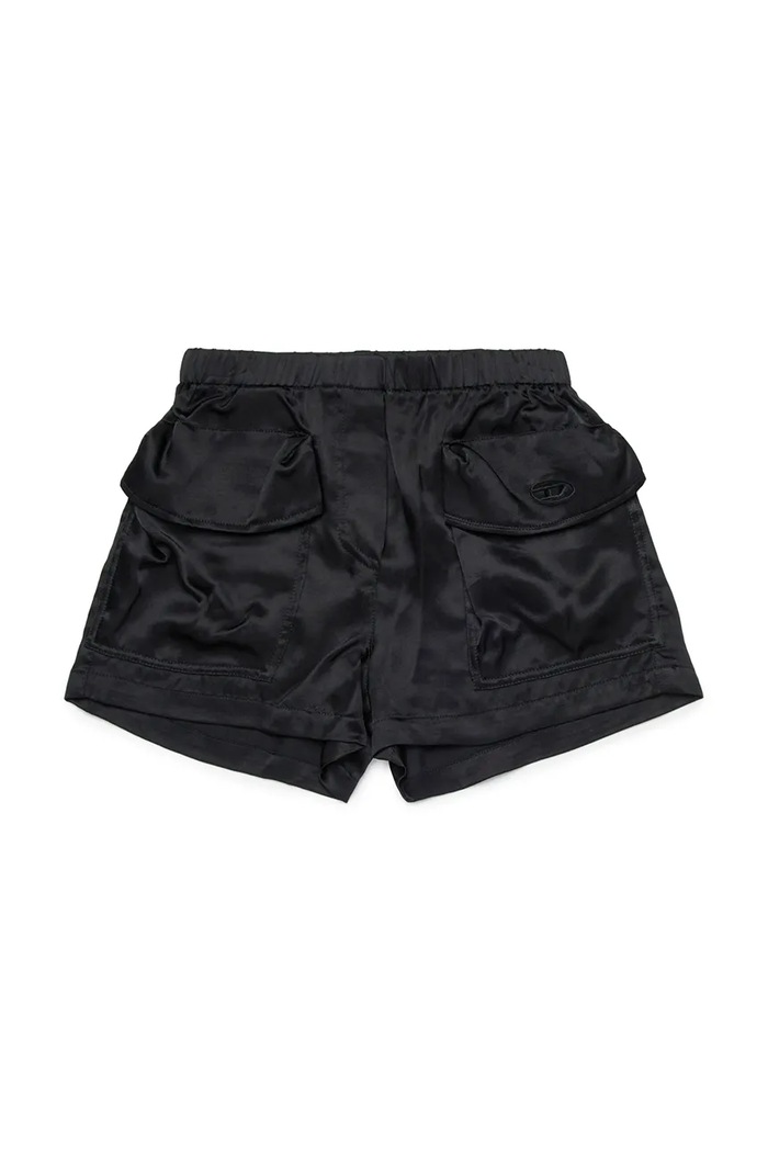 Diesel pantaloni scurți pentru copii, din vâscoză PSAFFY SHORTS negru J02681.KXBMX
