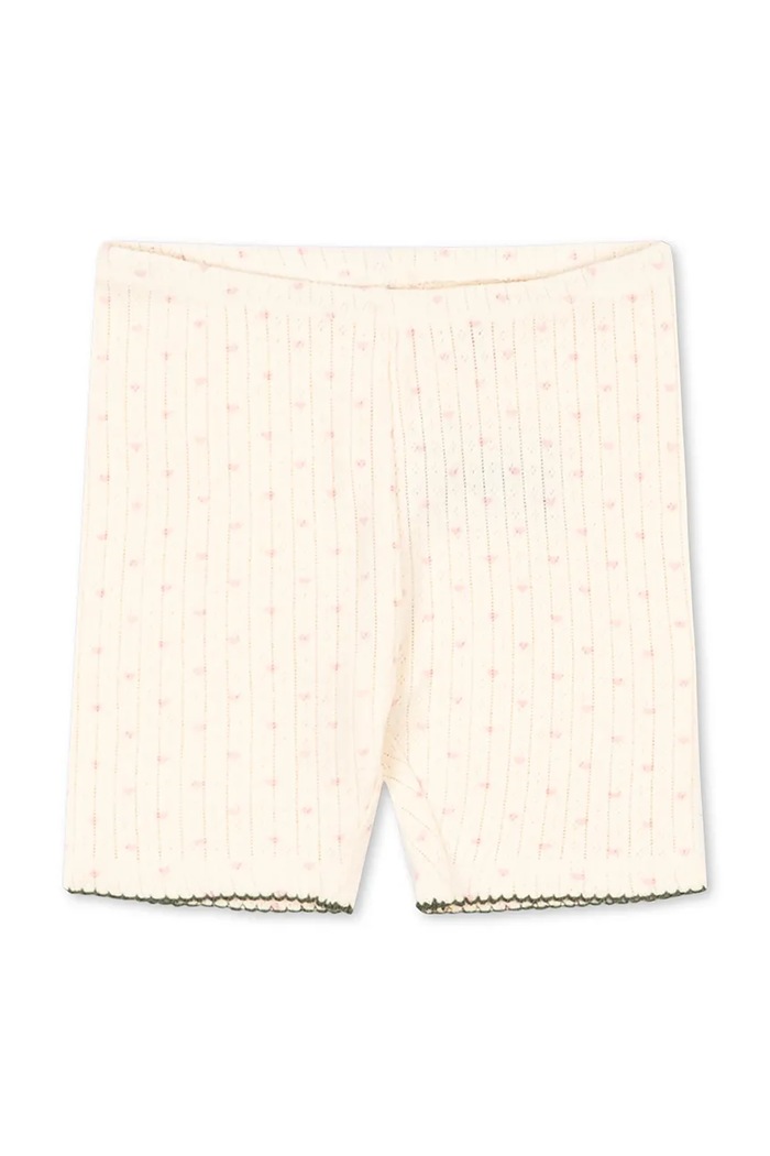 Konges Sløjd szorty bawełniane dziecięce MINNIE SHORT LEGGINGS GOTS bawełna beżowy KS105007.PPY2