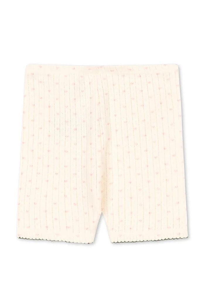 Konges Sløjd szorty bawełniane dziecięce MINNIE SHORT LEGGINGS GOTS KS105007.PPY2 beżowy SS26
