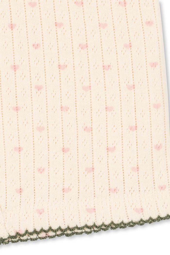 Konges Sløjd szorty bawełniane dziecięce MINNIE SHORT LEGGINGS GOTS beżowy KS105007.PPY2