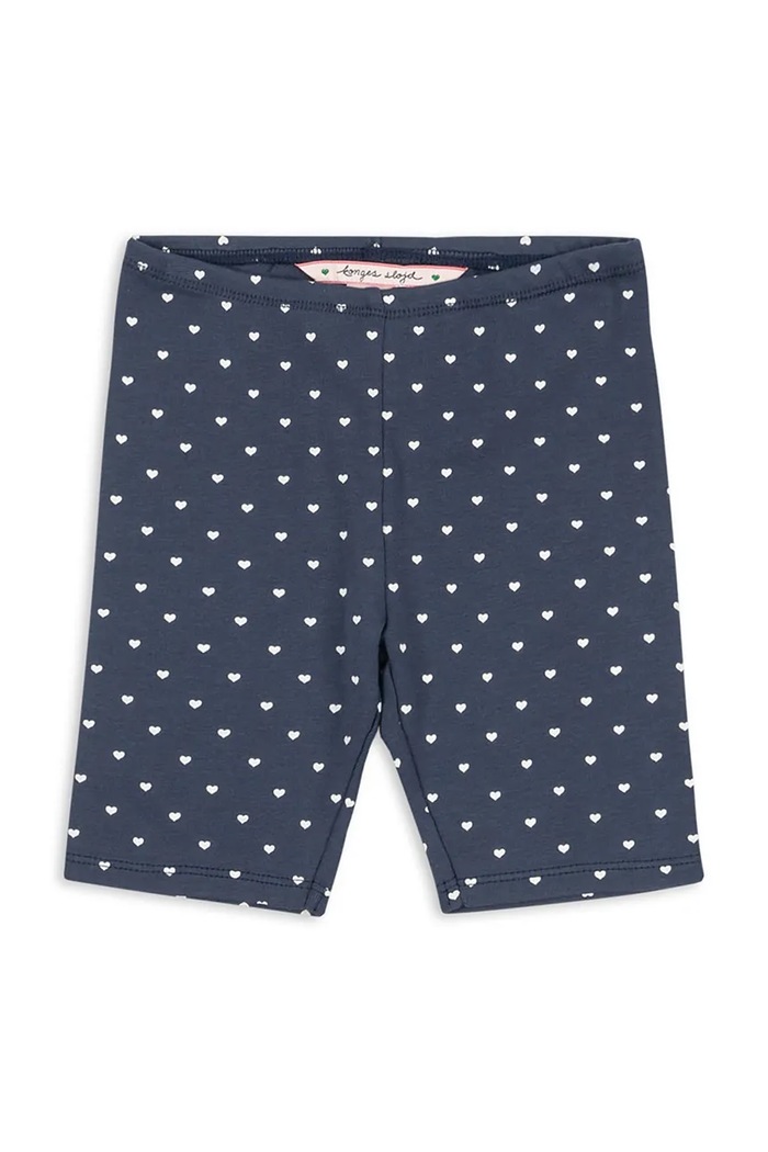 Konges Sløjd szorty bawełniane dziecięce CLASSIC SHORT LEGGINGS GOTS wzorzyste granatowy KS104733.PPY2