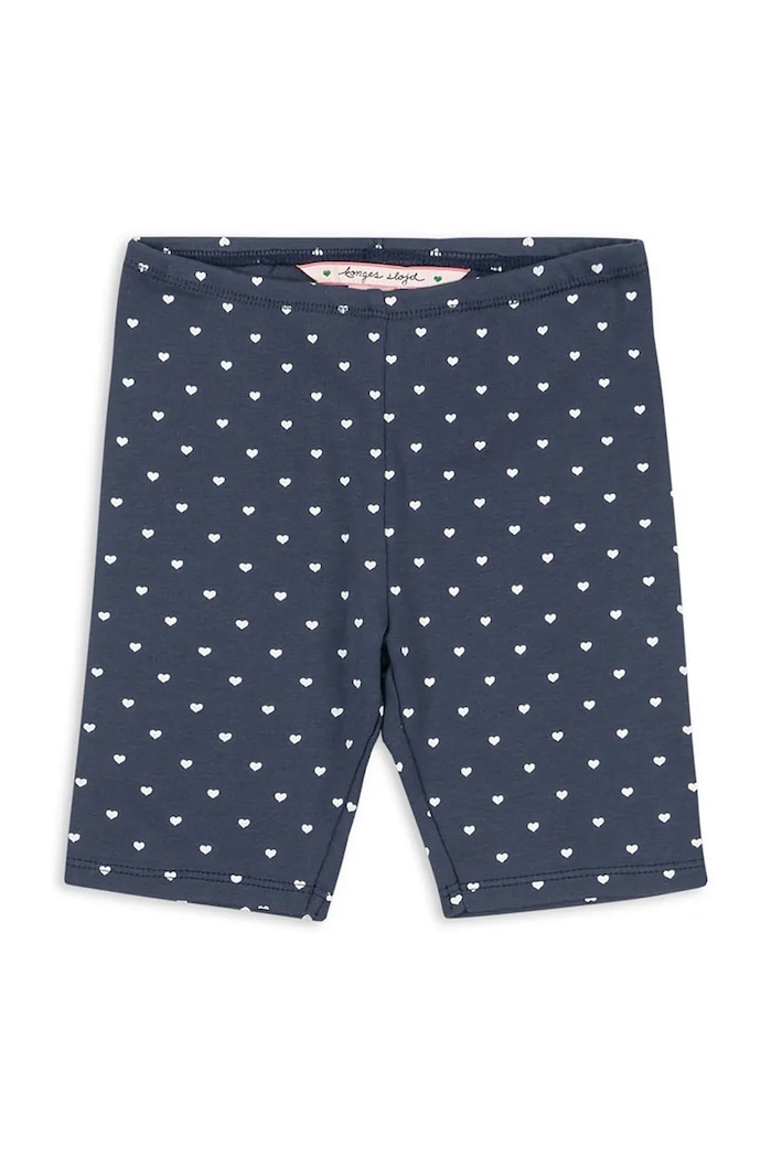 Konges Sløjd szorty bawełniane dziecięce CLASSIC SHORT LEGGINGS GOTS wzorzyste granatowy KS104733.PPY2