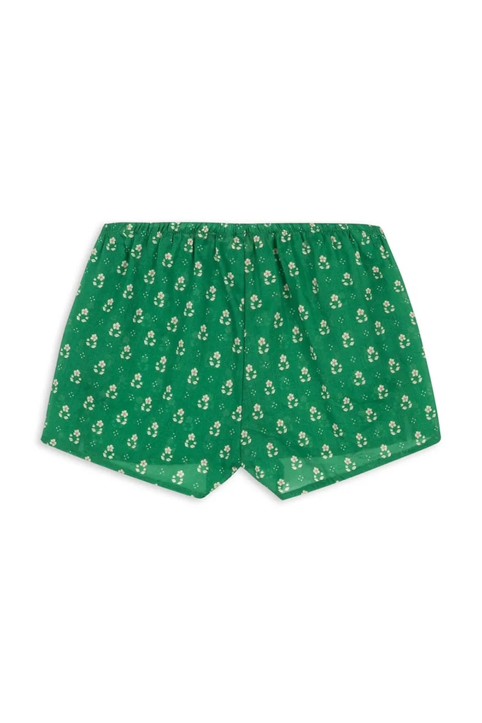 Dziewczynka Konges Sløjd szorty bawełniane dziecięce CAMI SHORTS GOTS KS104718.PPY2 zielony