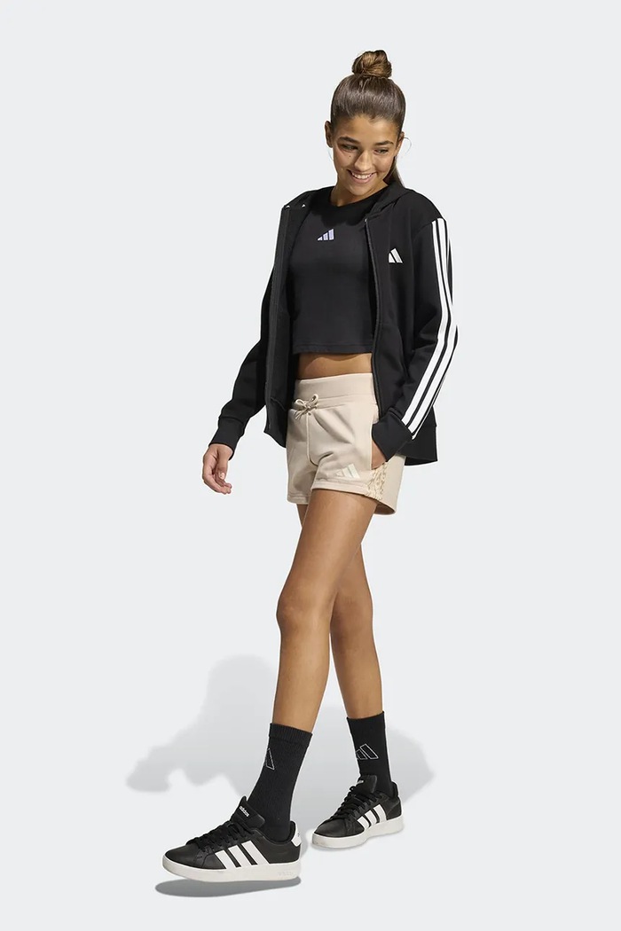 Detské krátke nohavice adidas KB6970 béžová