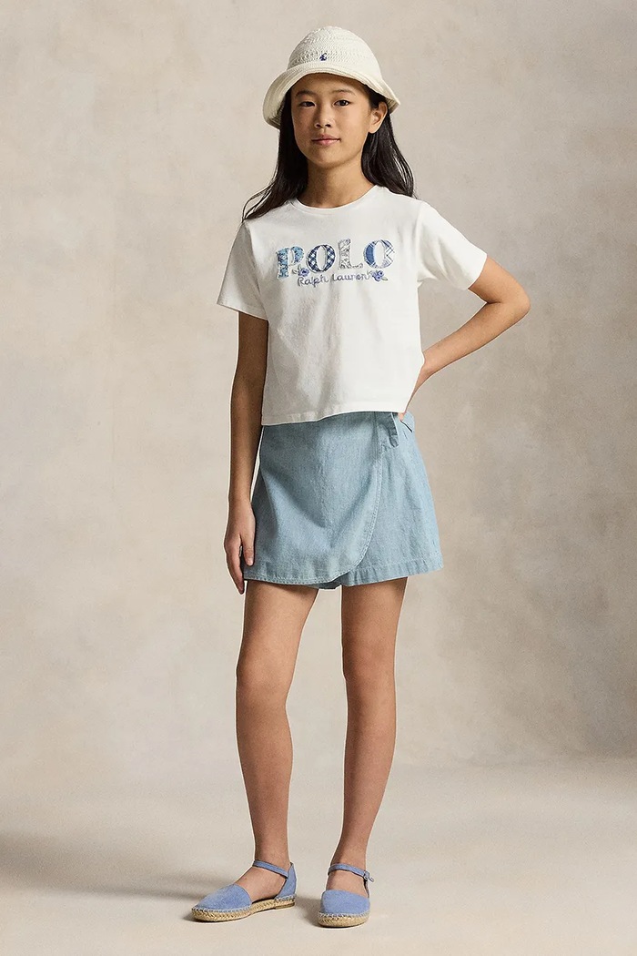 Detské rifľové krátke nohavice Polo Ralph Lauren bavlna modrá 313A11752001