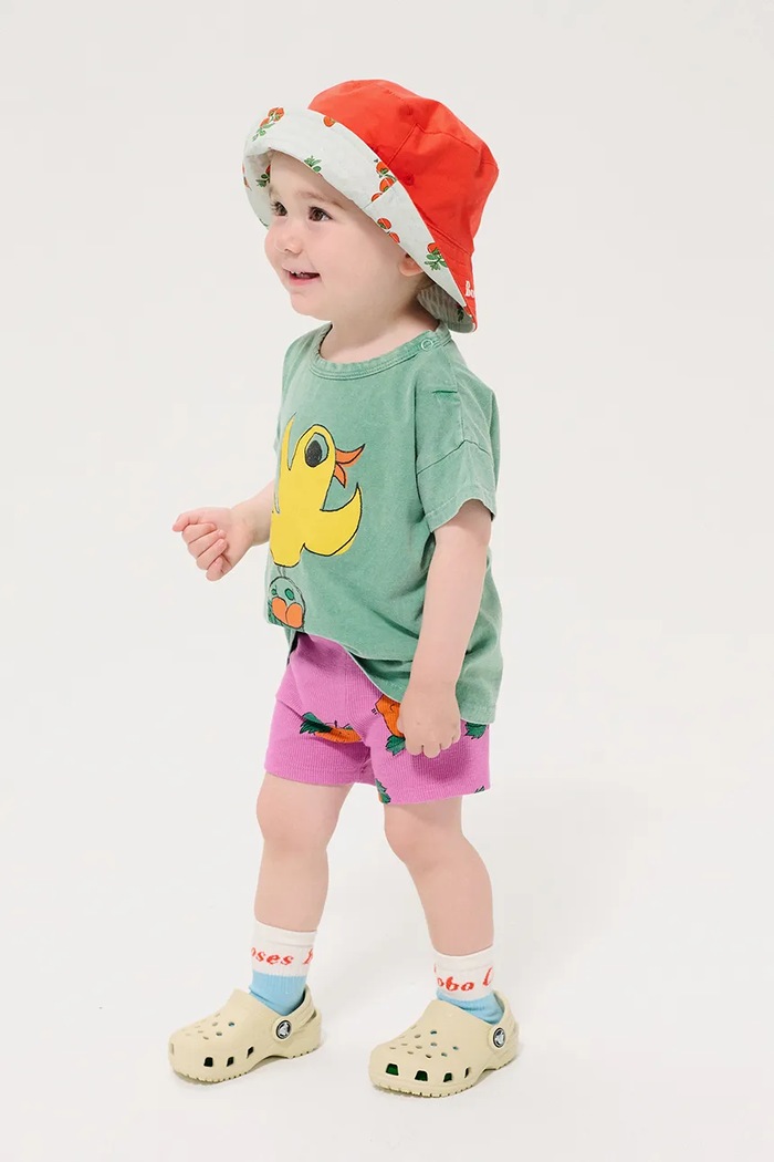 Krátke nohavice pre bábätká Bobo Choses Tangerine s elastanom ružová 126AB055