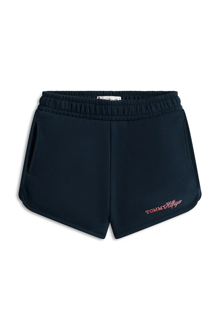 Tommy Hilfiger pantaloni scurți de trening pentru copii, cu bumbac KG0KG09354.104.122.PPY2 bleumarin SS26