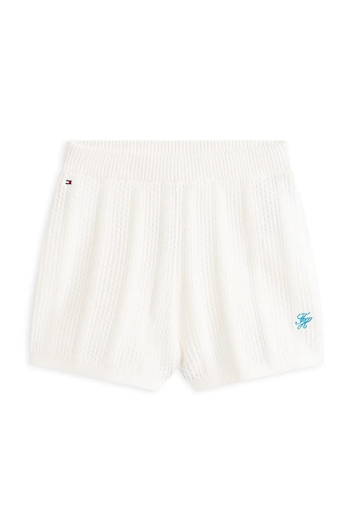 Tommy Hilfiger šortky detské bavlnené KG0KG09525.128.176.PPY2 biela SS26