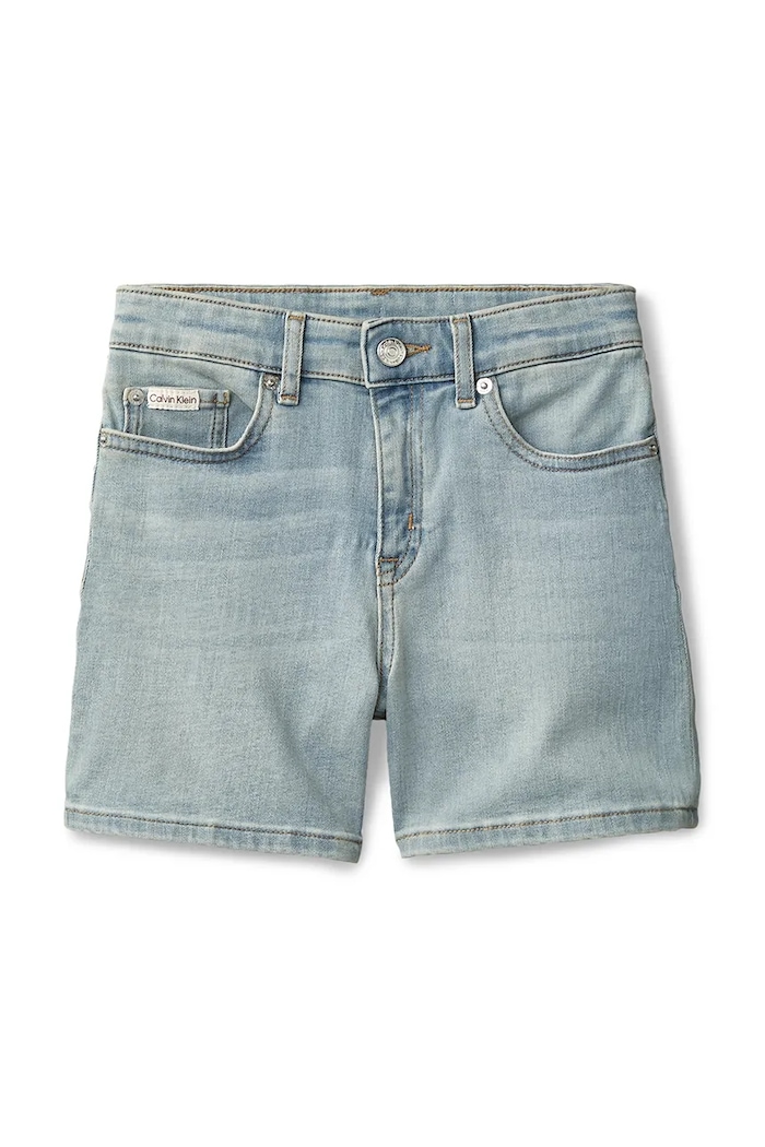 Calvin Klein Jeans bermudy detské rifľové LVCKSJC19G.128.176.PPY2 modrá SS26