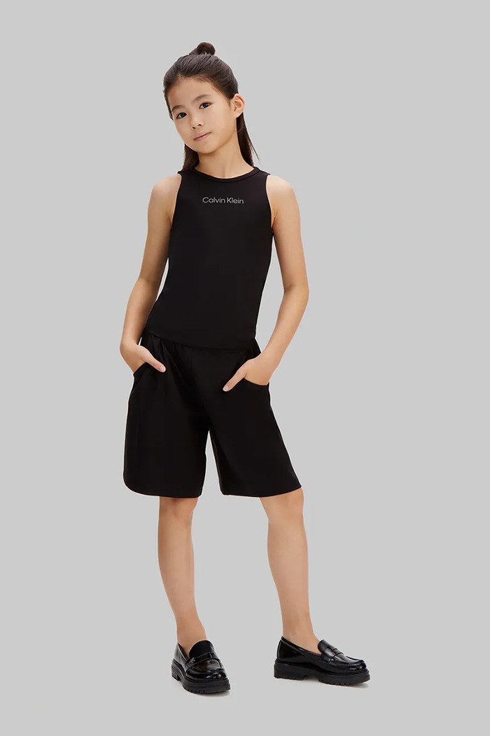 Calvin Klein Jeans bermuda hlače otroške črna LVCKSJC21G.128.176.PPY2