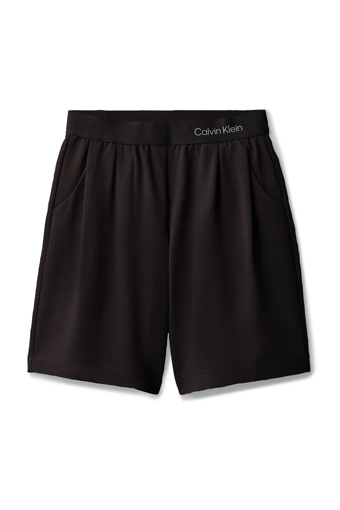 Calvin Klein Jeans bermuda hlače otroške LVCKSJC21G.128.176.PPY2 črna SS26