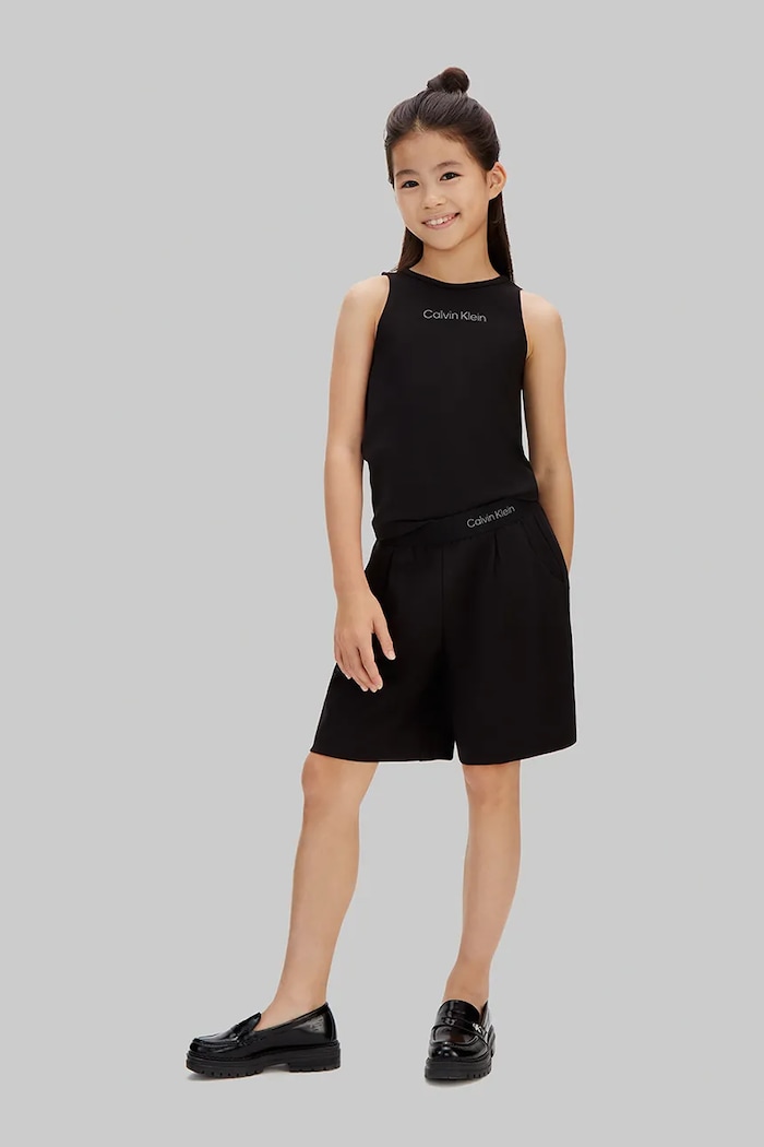 Момиче Calvin Klein Jeans бермуди за деца LVCKSJC21G.128.176.PPY2 черен