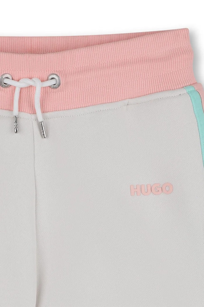 Κοριτσίστικα HUGO παιδικά σορτς με βαμβάκι G01203.156.162 μπεζ