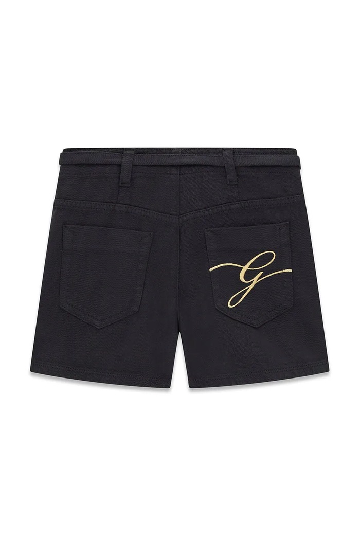 Dievča Guess šortky detské rifľové J6GD01.WH630.PPY2.M čierna